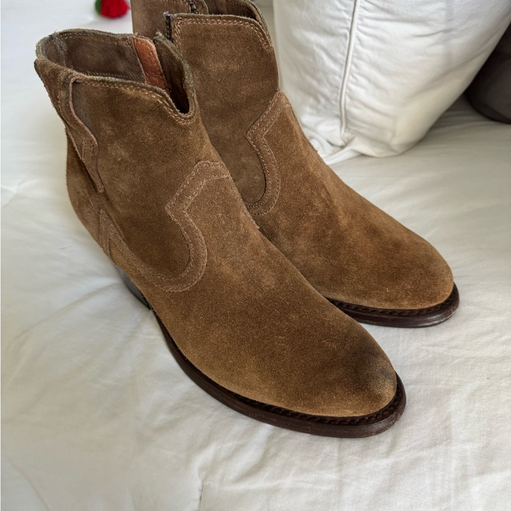 Frye Women’s Suede Ankle Boots - Brown
